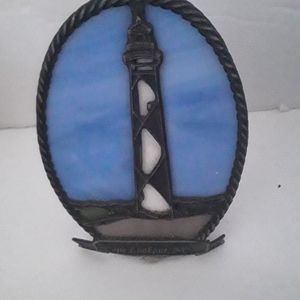 Lighthouse stain glass Cape Lookout North Cariolin